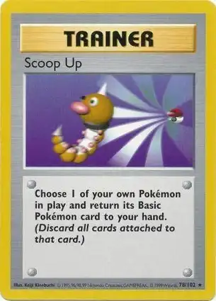 Scoop Up 78/102 Base Set Shadowless