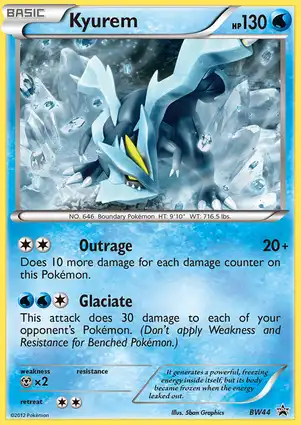 Kyurem BW44 Black & White Promos