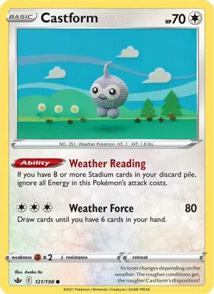 Castform 121/198 Chilling Reign
