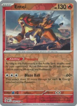 Entei 030/197 Obsidian Flames