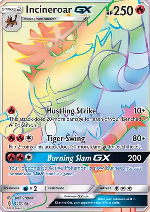 Incineroar-GX 147/145 Guardians Rising