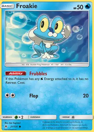 Froakie 21/131 Forbidden Light