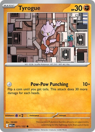 Tyrogue 071/132 Mega Evolution