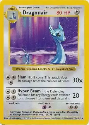 Dragonair 18/102 Base Set Shadowless