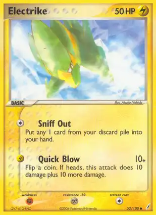 Electrike 52/100 EX Crystal Guardians