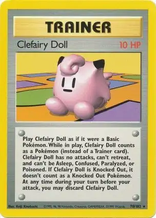 Clefairy Doll 70/102 Base Set Unlimited