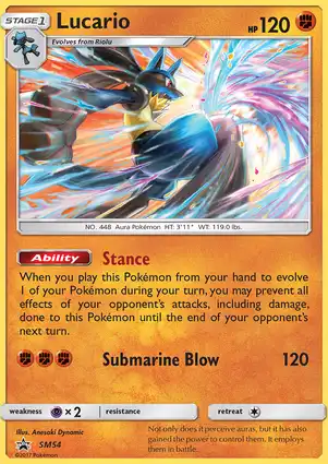 Lucario SM54 Sun & Moon Promos
