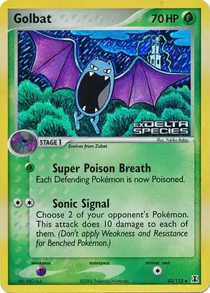 Golbat 43/113 EX Delta Species