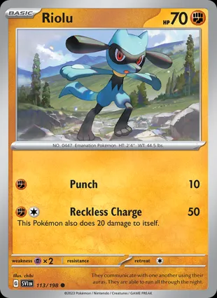Riolu 113/198 Scarlet & Violet