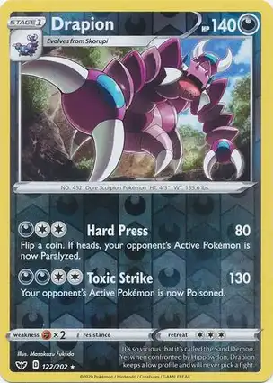Drapion 122/202 Sword & Shield