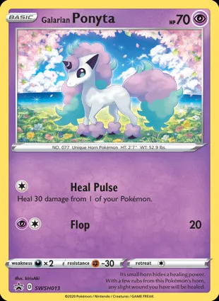 Galarian Ponyta SWSH013 Sword & Shield Promos