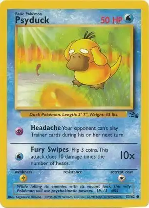 Psyduck 53/62 Fossil