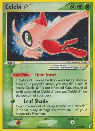 Celebi ☆ 100/100 EX Crystal Guardians