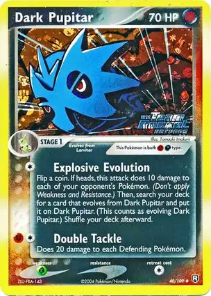 Dark Pupitar 40/109 EX Team Rocket Returns