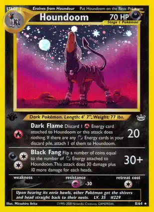 Houndoom 8/64 Neo Revelation 1st Edition