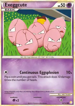 Exeggcute 63/123 HeartGold & SoulSilver