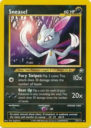 Sneasel 25/111 Neo Genesis
