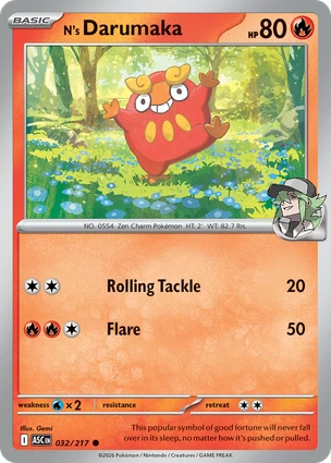 N's Darumaka 032/217 Ascended Heroes