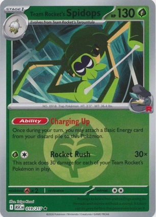 Team Rocket's Spidops 019/217 Ascended Heroes