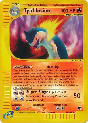 Typhlosion 65/165 Expedition Base Set