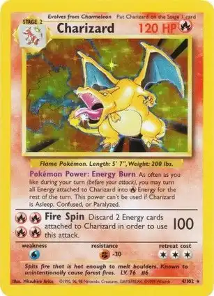 Charizard 4/102 Base Set Unlimited