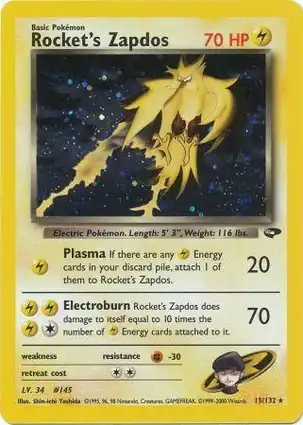 Rocket's Zapdos 15/132 Gym Challenge