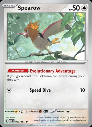 Spearow 021/165 Scarlet & Violet 151