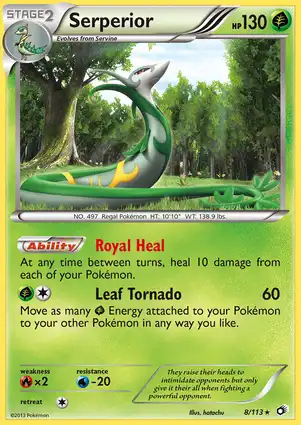 Serperior 8/113 Legendary Treasures