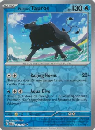 Paldean Tauros 041/193 Paldea Evolved