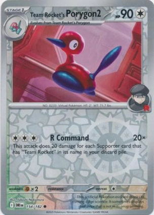 Team Rocket's Porygon2 154/182 Destined Rivals