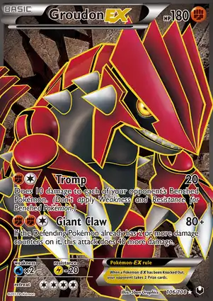 Groudon-EX 106/108 Dark Explorers