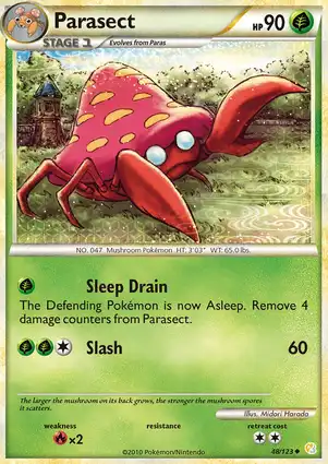 Parasect 48/123 HeartGold & SoulSilver