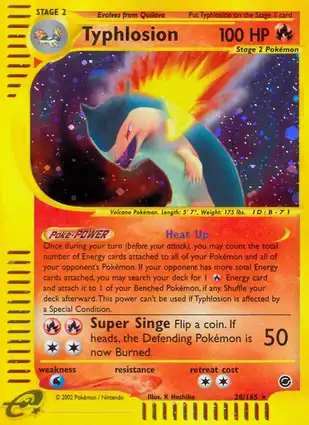 Typhlosion 28/165 Expedition Base Set
