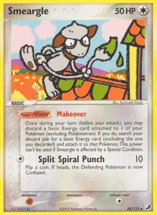Smeargle 48/115 EX Unseen Forces