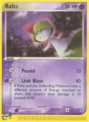 Ralts 68/109 EX Ruby & Sapphire