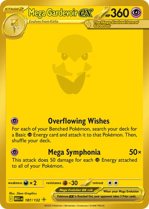 Mega Gardevoir ex 187/132 Mega Evolution