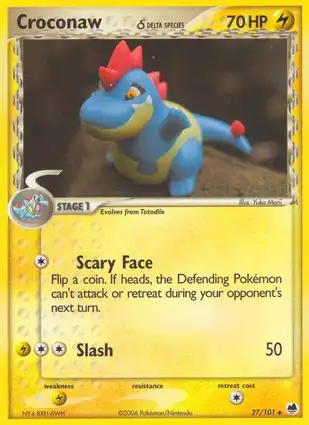 Croconaw 27/101 EX Dragon Frontiers