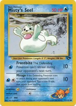 Misty's Seel 91/132 Gym Challenge