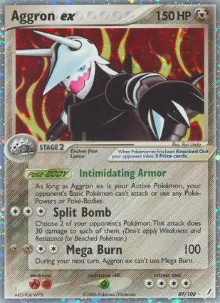 Aggron ex 89/100 EX Crystal Guardians