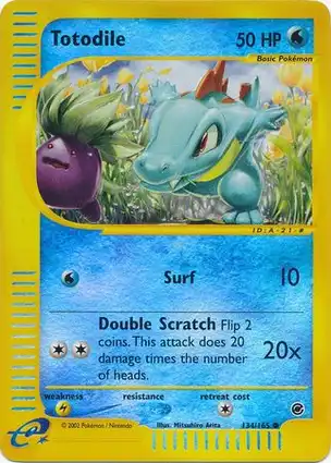 Totodile 134/165 Expedition Base Set