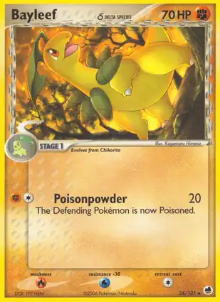 Bayleef 26/101 EX Dragon Frontiers