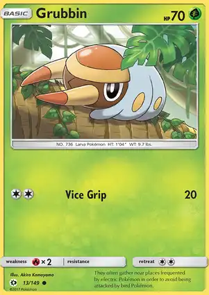 Grubbin 13/149 Sun & Moon