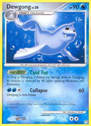 Dewgong 45/123 Mysterious Treasures