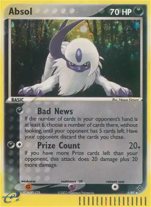 Absol 1/97 EX Dragon
