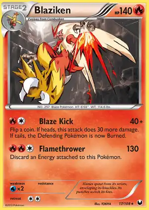 Blaziken 17/108 Dark Explorers