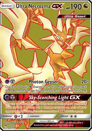 Ultra Necrozma-GX 127/131 Forbidden Light