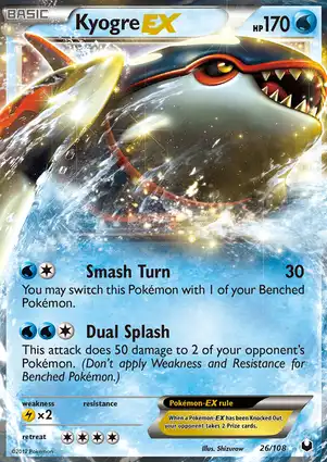 Kyogre-EX 26/108 Dark Explorers