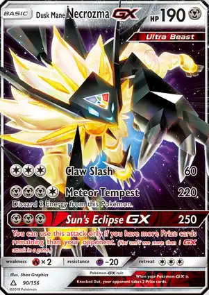 Dusk Mane Necrozma-GX 90/156 Ultra Prism