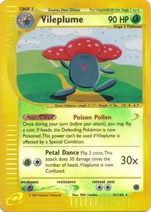 Vileplume 31/165 Expedition Base Set