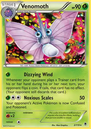 Venomoth 2/119 Phantom Forces